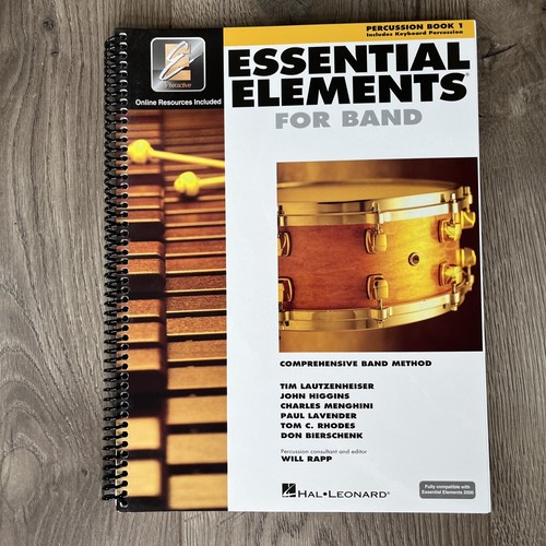 Essential Elements 2000 Plus Percussion Book 1 with Online Audio Hal Leonard - Picture 2 of 5