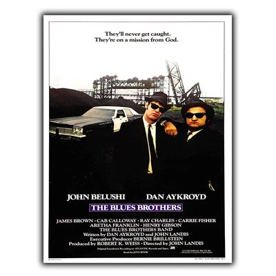 The Blues Brothers Steven Spielberg SIGNO DE METAL PLACA DE PARED Póster Impresión Cine