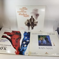 JFK, Rain Man,  "A Perfect World" Laserdisc LD Lot of 3x Movies