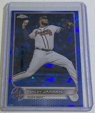 Kenley Jansen 2022 Topps Chrome Update Sapphire #US311 Atlanta Braves