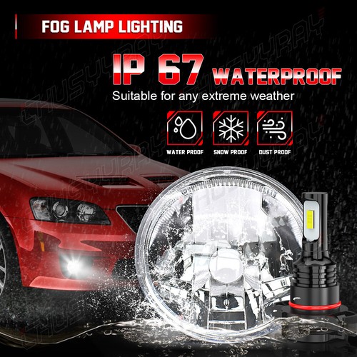 Par de luces antiniebla delanteras parachoques transparentes para GMC Sierra 2500HD 3500HD 2015-2019 - Imagen 4 de 12