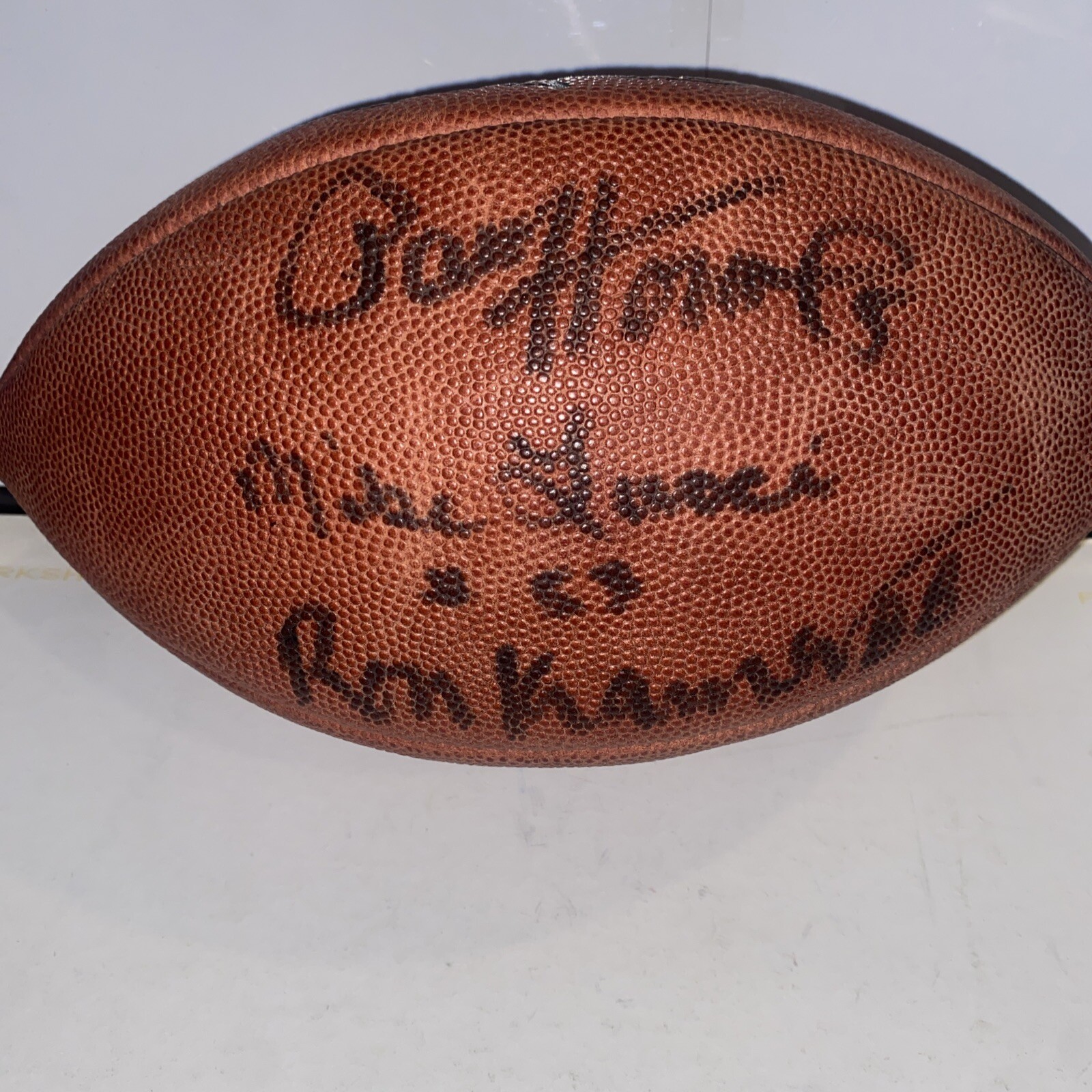 Paul Hornung Autographed Signed Green Bay Packers , Ron Kramer, Mike Lucci Official NFL Football JSA COA 