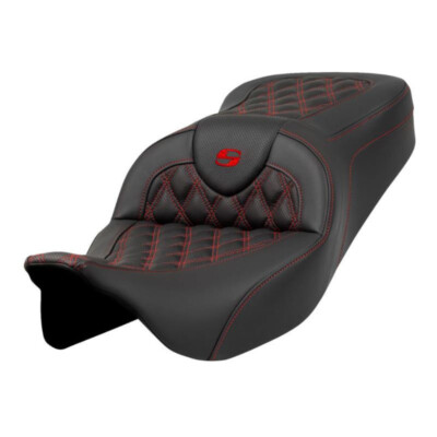 Saddlemen  Road Sofa Standard w Red Stitch