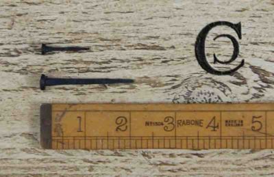 Handgeschmiedeter Nagel - 25 mm - 50 Stück