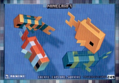 Panini Minecraft Trading Card Nr. 249 - Unterwasser - Pixel Karte - 2023