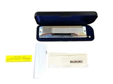 M.SUZUKI SCX-64 Chromatic harmonica with case Key of C 64 Reeds 16 Holes Music