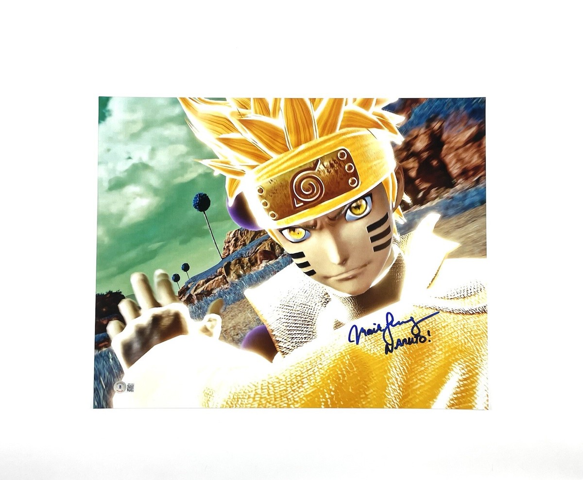 Naruto Uzumaki Signed 16x20 Photo Voice Actor Maile Flanagan
