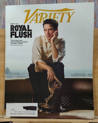 Variety Magazine SEPT 22,2021 EMMYS 2021 Royal Flush 'The Crown' Star Josh O'Con