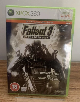Fallout 3 Game Add-On Pack Broken Steel And Point Lookout Xbox 360 Brand New