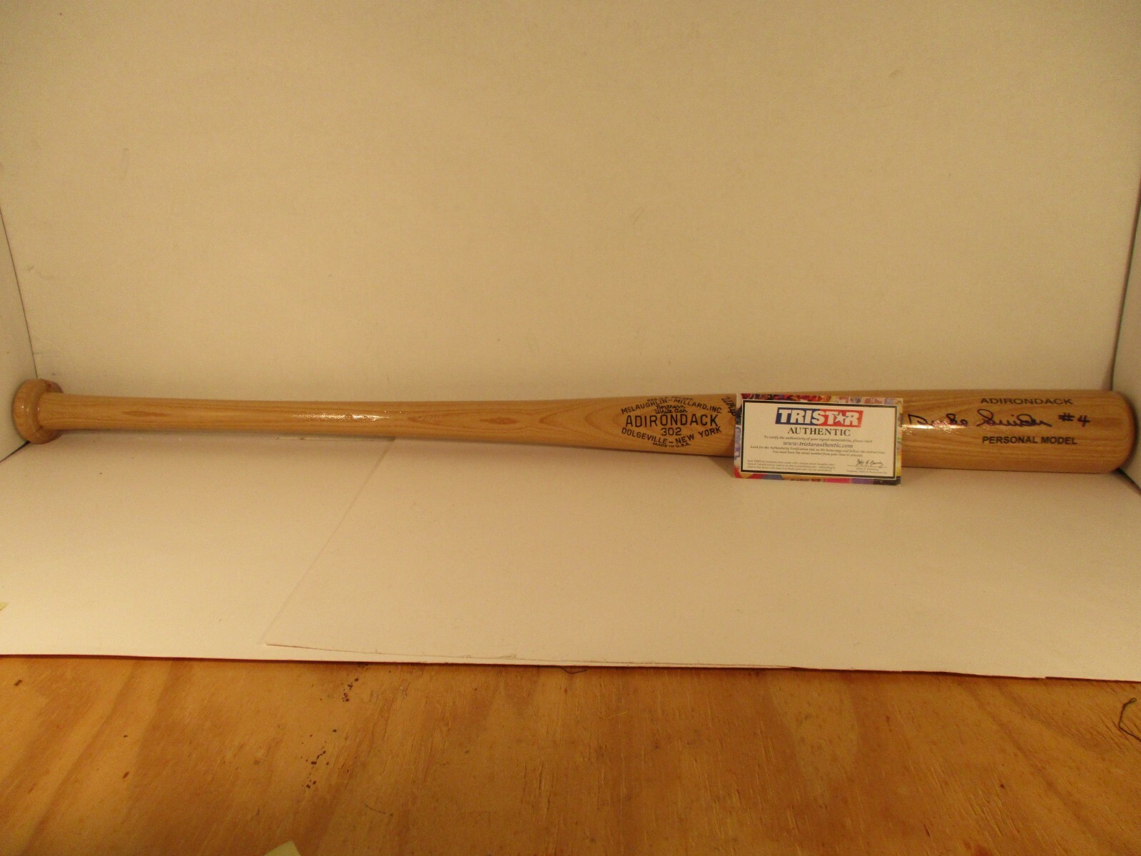 Duke Snider Autographed Signed Brooklyn Dodgers Adirondack bat 