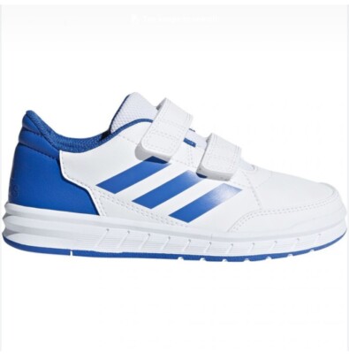 adidas Childs Altasport CF Trainers White / Blue D96827 UK2.5 EU35 | eBay UK