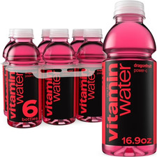 vitaminwater Power-C Dragonfruit Flavored Water Beverage Bottles, 16.9 fl oz, 6
