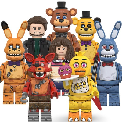 #ad #ad Five Nights at Freddy#x27;s: Security Breach Custom Minifigures 8 FIGURE BUNDLE $29.97