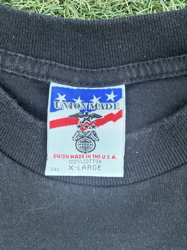 Bernie Sanders for President Union Made XL Hombre Camisa Negra Manga Corta Foto 3 de 3