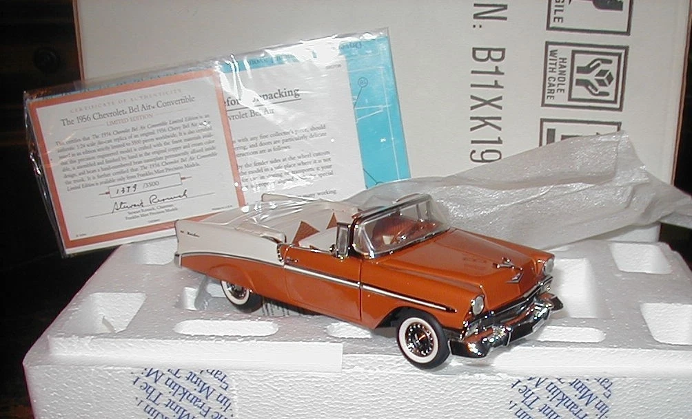Franklin Mint Chevrolet 1956 Vehicle Year Contemporary Manufacture