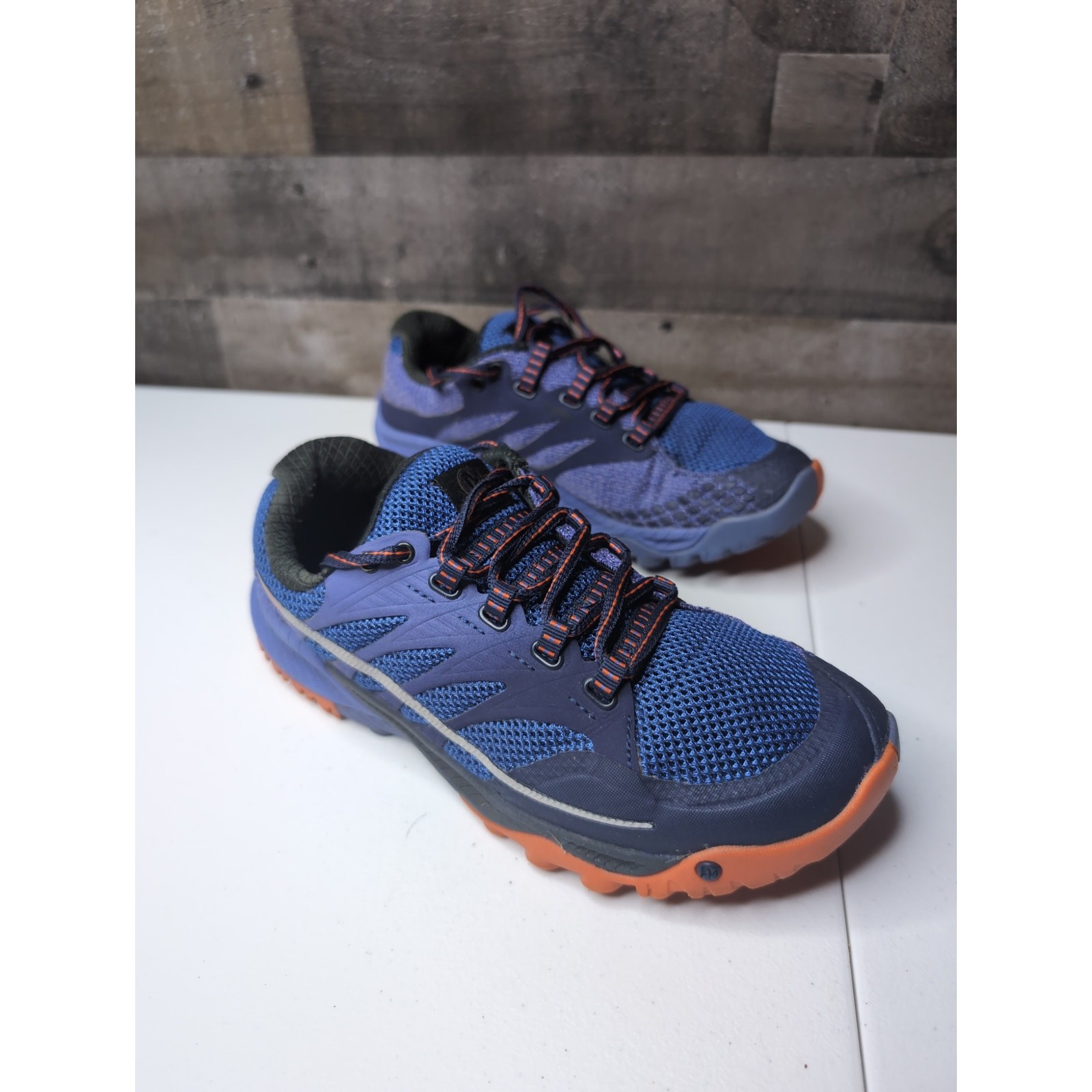 Scarpe da corsa Merrell donna All Out Charge Dynasty blu atletica trail taglia 7