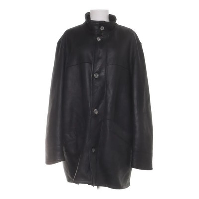 Unicuir, Shearling Jacke, Herren, Größe: L, Schwarz, Einfarbig #jQu