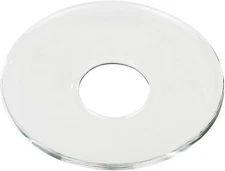 12 Pieces Bent Glass Candle Bobeches for Candlesticks, Wax Drip Round 