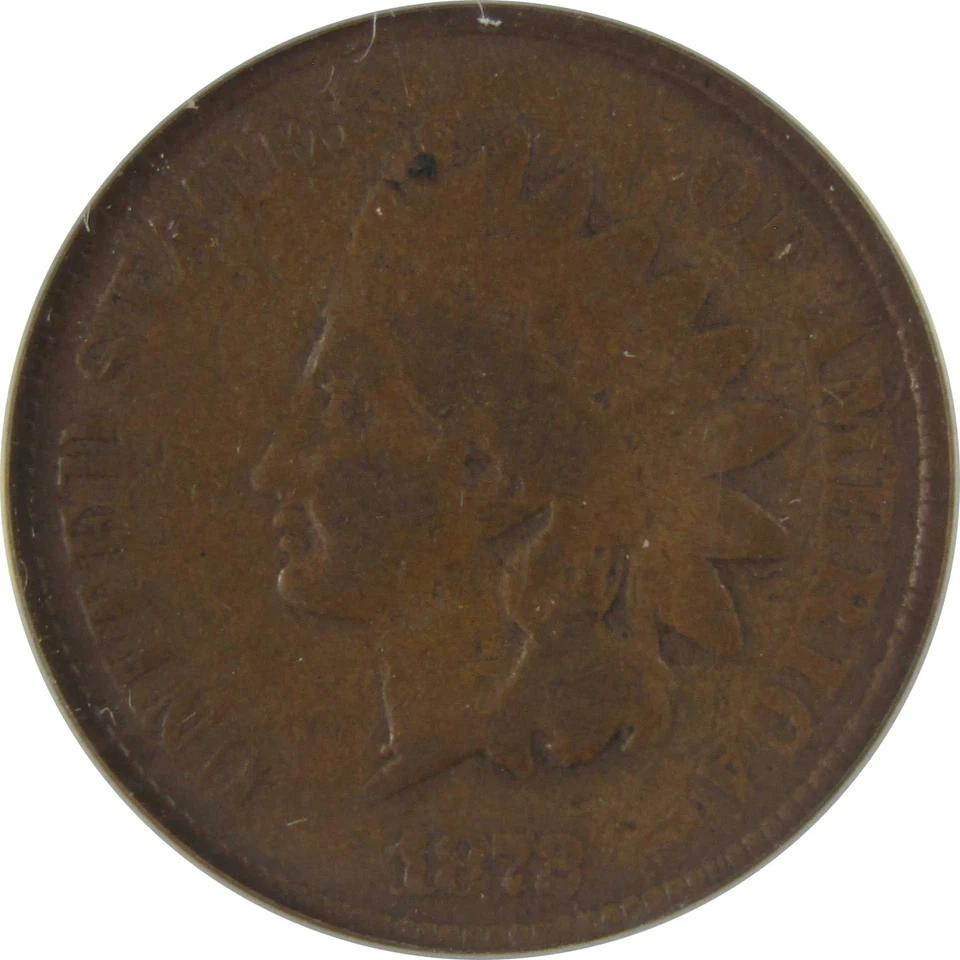 1872 Indian Head Cent G 6 Details ANACS Penny 1c Coin SKU:CPC1185 - Image 3 of 4