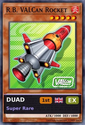 R.B. VALCan Rocket DUAD-092 1st Edition EX EN Yu-Gi-Oh