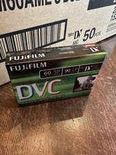 NEW Fujifilm DVC60 Mini DV Digital Video Cassette Complete Box 50 Tapes Unopened