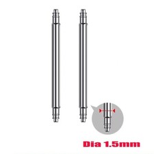 10x Spring Bars Pins Watch Strap Stainless Steel for 16/ 18/ 20/ 22/ 24mm Straps