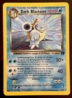 Dark Blastoise 3/82 Holo Team Rocket WOTC SWIRL Vintage Pokemon Card MP