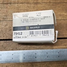 SQUARE D 79412 3 POLE CONTACT Kit • Type M&T; Size M-0 9998 ML-1 ☆USA