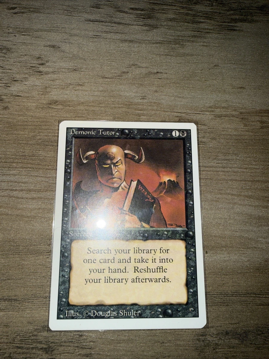 Demonic Tutor Magic: The Gathering Near Mint or Better Uncommon