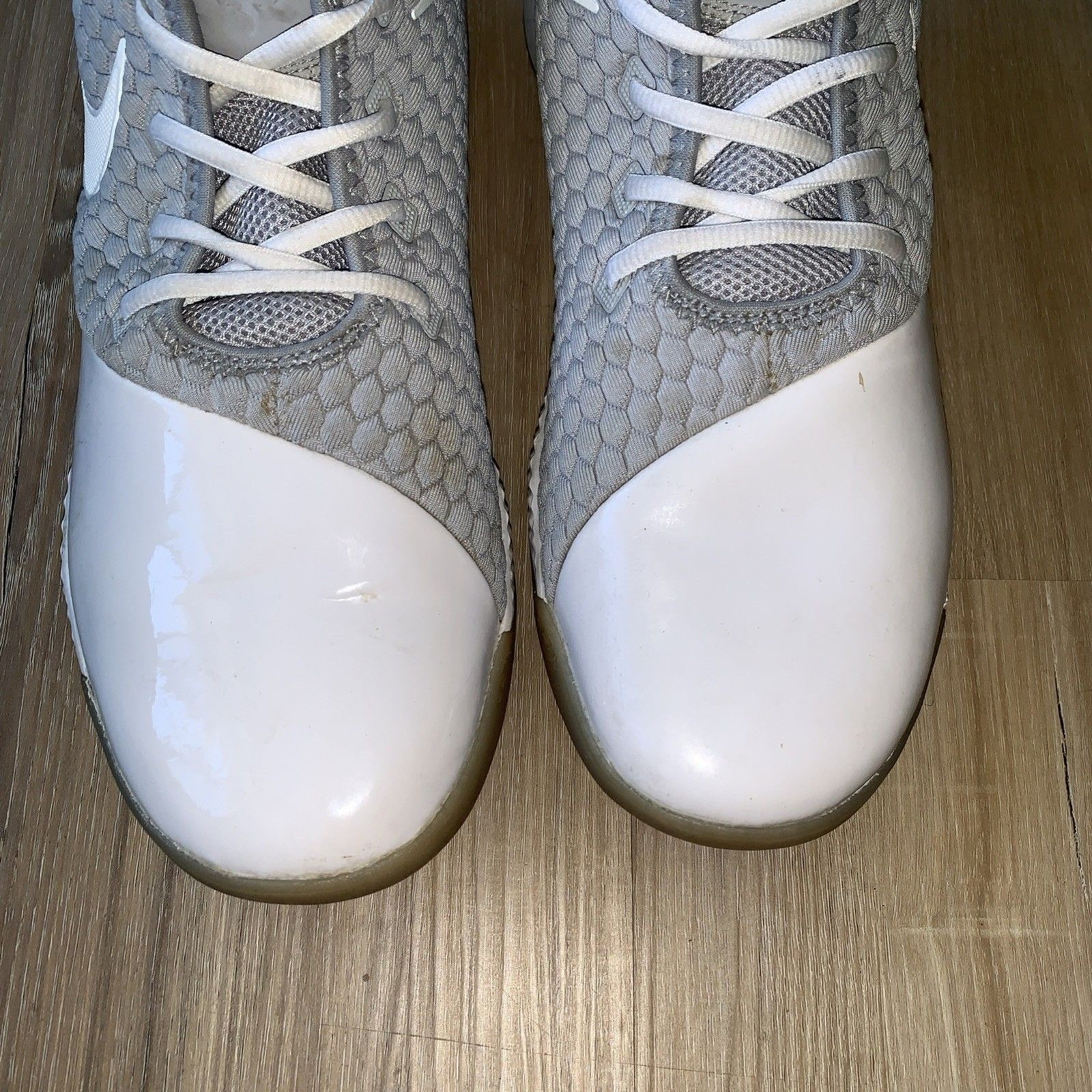 NIKE AIR LEBRON WITNESS III PREMIUM BASKETBALL TRAINER MEN SHOES WHITE Sz 13 EUC image 7
