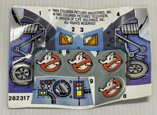 Vintage Kenner 1986 Ghostbusters ECTO-2 Copter Helicopter Original STICKERS