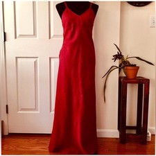 OLD NAVY Versatile Maxi Dress, Cranberry / Wine Red, 100% Linen, Size: 2, EUC