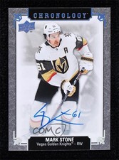 2019-20 Upper Deck Chronology Franchise History Mark Stone #FH-VE-MS Auto 0hf8