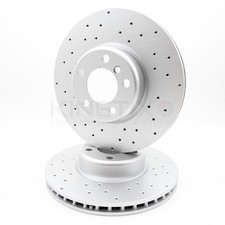 PAAR KREUZGELOCHTE BREMSSCHEIBEN VORNE F�R BMW 418d F32 F33 F36 M 340 mm