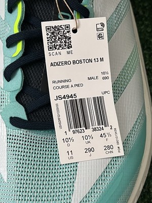 Size 11 - adidas Adizero Boston 13 Flash Aqua for sale  display picture 1