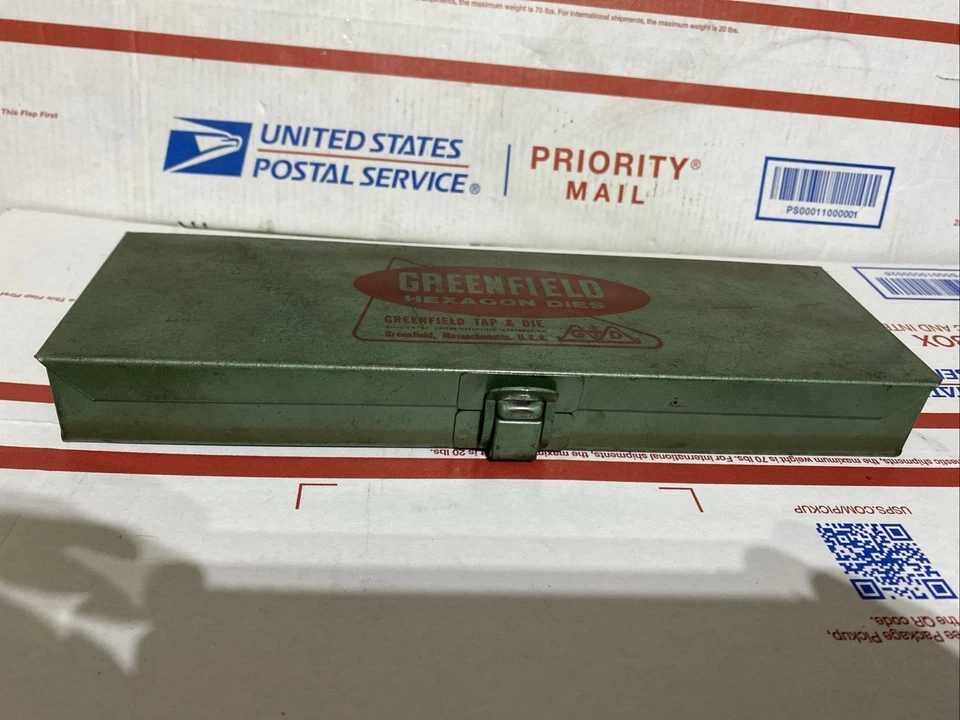 Juego de troqueles hexagonales Greenfield Tap & Die 16 piezas. super buen estado Foto 2 de 4