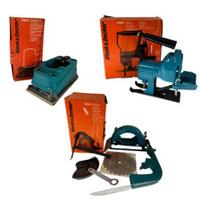 Vintage Black and Decker D984 D986 D988 Attachments Boxed Set of 3 Green