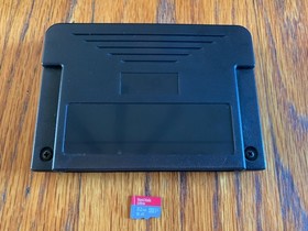 Sega Saturn black console system + Saroo cartridge + wireless controller lot