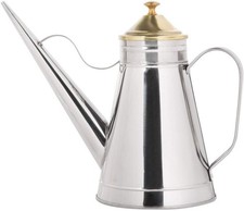 Winco Oil Can with Brass Cover, 24-Ounce