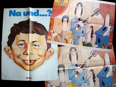 Mad Beatles/Alfred E. Neumann Poster aus Postermagazin 1 & 2 Don Martin