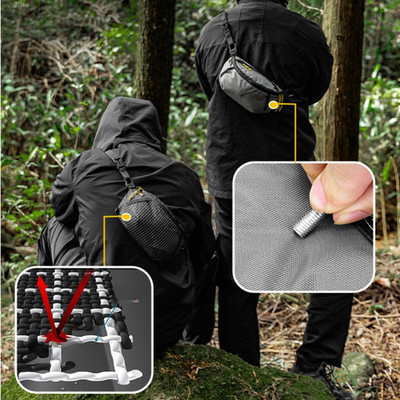 Kompakte Sport Gürteltasche zum Wandern und Klettern mit für Dyneema Material