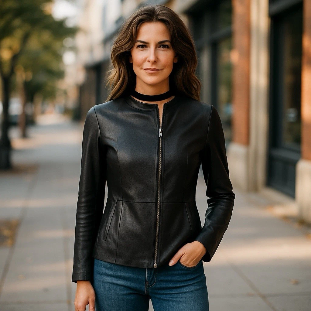 Costume National Coats, Jackets & Vests Leather Outer Shell for