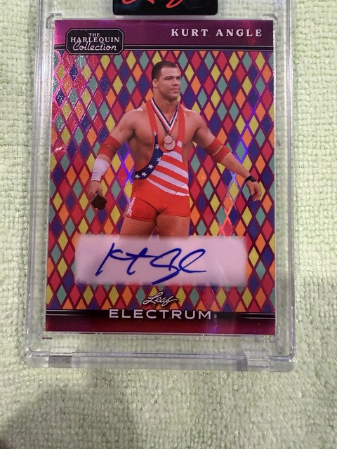 2025 Leaf Electrum The Harlequin Collection 1/1 Auto Kurt Angle Olympic Wrestler