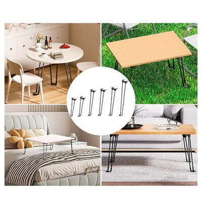 Klappbare Tischbeinstütze Metall verstellbar für Campingtischbeine 32 bis 60 cm