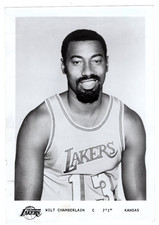 1969 Wilt Chamberlain "Lakers Hall of Famer" Type 3 Team Issued Photo NBA RARE
