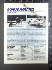 1982 1-page FEATURE on Boston Whaler 13 fishing boat