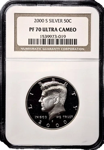 2000-S Kennedy Silver Half Dollar NGC PF70 ULTRA CAMEO