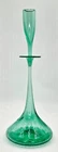 Blenko Wayne Husted Green Decanter Bottle Crackle Glass Hand Blown Number 06027