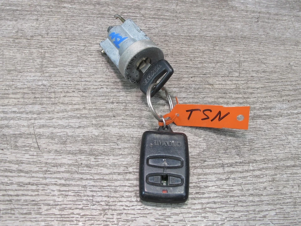 89-92 TOYOTA SUPRA MK3 PUERTA DE ENCENDIDO MALETERO GUANTE CERRADURA CILINDRO JUEGO DE LLAVES OEM Foto 4 de 4