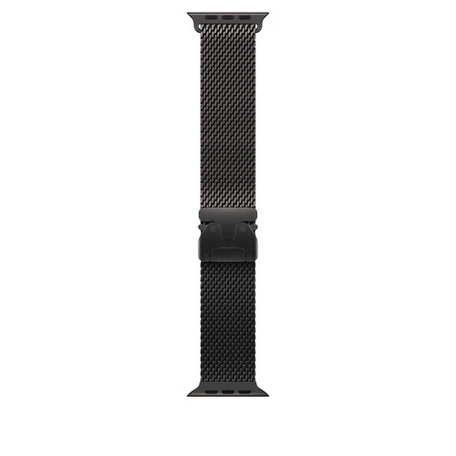 Apple Watch Band Ultra - Titanium Milanese Loop (49mm) - Medium - Black Titanium